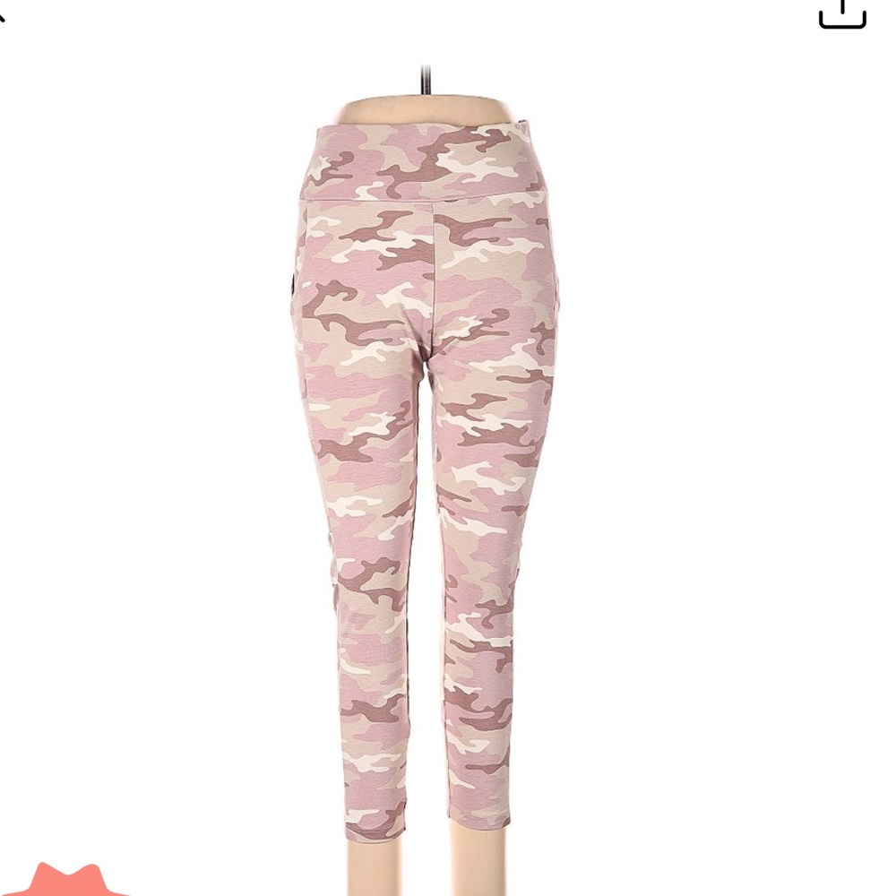 Ann Taylor LOFT Lou & Grey Pink Khaki tan camo leggings NWT size Smalll